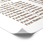 Rustikale Sonnenblumen 12 Tische Hochzeitskarte Poster (Ecke)