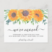 Rustikale Sonnenblumen Ankündigungspostkarte (Vorderseite)