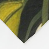 Rustikale Sonnenblumen auf der Tafel Print Fleecedecke (Ecke)
