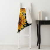 Rustikale Sonnenblumen auf der Tafel Print Sherpadecke (Beispiel)
