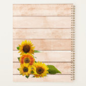 Rustikale Sonnenblumen auf Holz Planer (Rückseite)