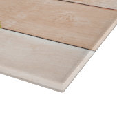 Rustikale Sonnenblumen auf Holz Schneidebrett (Ecke)