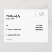 Rustikale Sonnenblumen aus Holz | UAWG Einladungspostkarte (Rückseite)