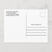 Rustikale Sonnenblumen Barn Wood Brautparty einlad Einladungspostkarte (Rückseite)