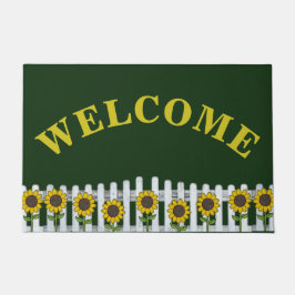 Rustikale Sonnenblumen Begrüßungstür Mat Fußmatte