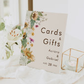 Rustikale Sonnenblumen Beige Hochzeitskarten und G Sockelschild
