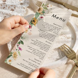 Rustikale Sonnenblumen Beige Hochzeitsmenü Menükarte<br><div class="desc">Dieses rustikale, beige und sonnenblumengeschmückte Hochzeitsmenü mit Sonnenblumen, Wildblumen und Vintag inspirierten Blumenelementen auf beigem, neutralem Hintergrund. Dieses Design bietet eine einfache aber fesselnde Ästhetik, perfekt für Ihre Herbst- oder Sommerfeier. Entdecken Sie unsere Sammlung heute und bereichern Sie Ihre Hochzeit mit dem zeitlosen Reiz von rustikalen Sonnenblumen-Glücksspielen. Für personalisierte Koordination...</div>
