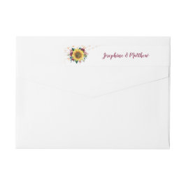 Rustikale Sonnenblumen-Blumenstrauß Hochzeit