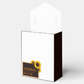 Rustikale Sonnenblumen - Blumenzehen Geschenkschachtel (Geöffnet)