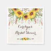 Rustikale Sonnenblumen Boho Dream Catcher Dusche P Serviette (Vorderseite)