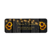 Rustikale Sonnenblumen Brauerei Holz Hochzeit Rück (Vorne)