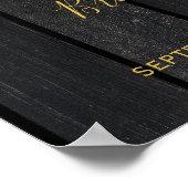 Rustikale Sonnenblumen Brautparty Begrüßungszeiche Poster (Ecke)