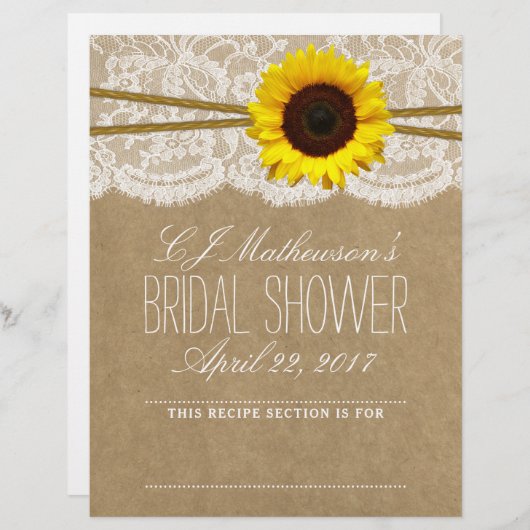 Rustikale Sonnenblumen Brautparty Rebsorten (Vorne/Hinten)