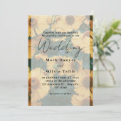 Rustikale Sonnenblumen Einladung (Stehend Vorderseite)