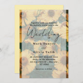 Rustikale Sonnenblumen Einladung (Vorne/Hinten)