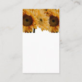 Rustikale Sonnenblumen Einladung (Rückseite)