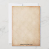 Rustikale Sonnenblumen Einladungen zur Brautdusche (Rückseite)