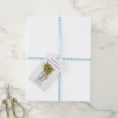 Rustikale Sonnenblumen-Einmachglas-Geschenkanhänge Geschenkanhänger (Mit Garn)