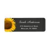 Rustikale Sonnenblumen Elegante Chalkboard-UAWG-An (Vorne)