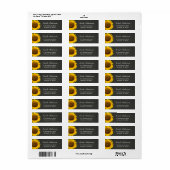 Rustikale Sonnenblumen Elegante Chalkboard-UAWG-An (Vorne)