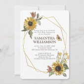 Rustikale Sonnenblumen Erste Kommune Einladung (Vorderseite)