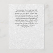 Rustikale Sonnenblumen Eukalyptus Greenery Wedding Flyer (Hinten)