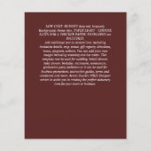 Rustikale Sonnenblumen Eukalyptus Greenery Wedding Flyer (Hinten)