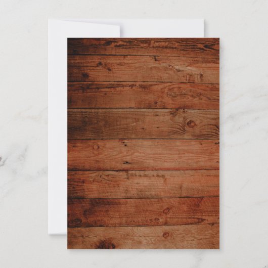 Rustikale Sonnenblumen Fern Wood Brautparty lädt e Einladung (Rückseite)