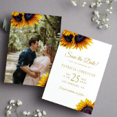 Rustikale Sonnenblumen FOTO Save the Date Hochzeit