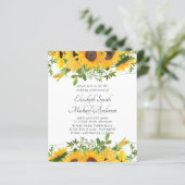 Rustikale Sonnenblumen für Hochzeitsgeschichten (Stehend Vorderseite)