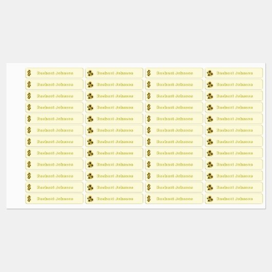 Rustikale Sonnenblumen Geschirrspüler Safe Labels Etiketten (Blatt)