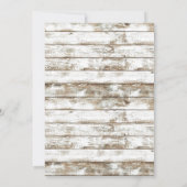 Rustikale Sonnenblumen gewittertes Brautparty aus Einladung (Rückseite)