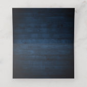 Rustikale Sonnenblumen Gipskraut Navy Blue Wedding Platzkarte (Innenseite Aufgefaltet)