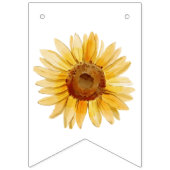 Rustikale Sonnenblumen Girls glücklich zum Geburts Wimpelkette (Erste Fahne)