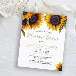 Rustikale Sonnenblumen Hochzeit BUDGET Probe Dinne