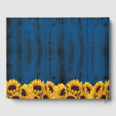 Rustikale Sonnenblumen Hochzeit der Marine Gästebuch (Rückseite)