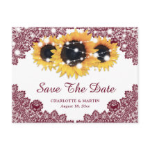 Rustikale Sonnenblumen-Hochzeit retten das Datum