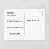 Rustikale Sonnenblumen Hochzeitskugel Save the Dat Ankündigungspostkarte (Rückseite)