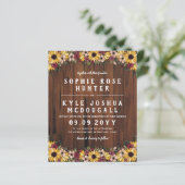 Rustikale Sonnenblumen Holzkörner 2 in 1 Budget Ho (Stehend Vorderseite)