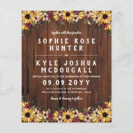 Rustikale Sonnenblumen Holzkörner 2 in 1 Budget Ho