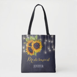 Rustikale Sonnenblumen Kalkboard Hochzeitsjury Tasche