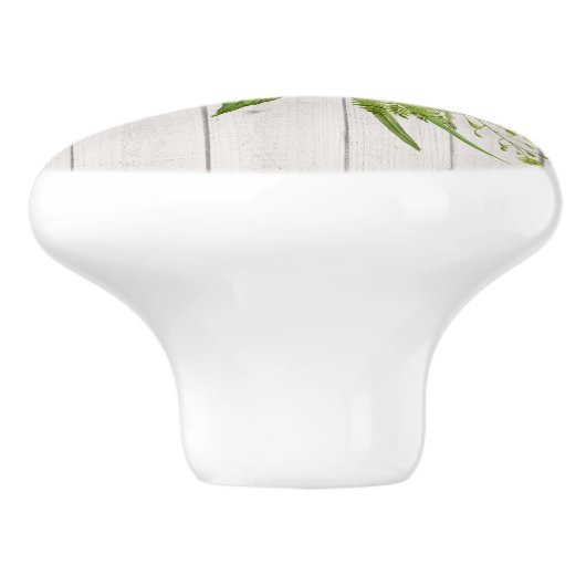 Rustikale Sonnenblumen Keramikknauf (Seitenansicht)