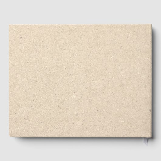 Rustikale Sonnenblumen-Kraftpapier Hochzeit Gästebuch (Rückseite)