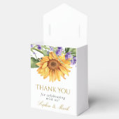 Rustikale Sonnenblumen & Lavander-Hochzeit Geschenkschachtel (Geöffnet)