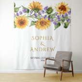 Rustikale Sonnenblumen & Lavander-Hochzeit Wandteppich (Beispiel)