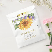Rustikale Sonnenblumen & Lavendel Hochzeit Geschenktütchen (Versiegelt)