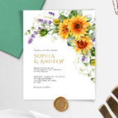 Rustikale Sonnenblumen & Lavender Wedite