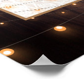 Rustikale Sonnenblumen, Lichter, Spitzen-Brautpart Poster (Ecke)