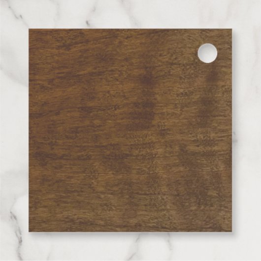 Rustikale Sonnenblumen Ließ Liebe wachsen Hochzeit Geschenkanhänger (Rückseite)