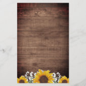 Rustikale Sonnenblumen Mason Jar Lights Budget Hoc (Rückseite)